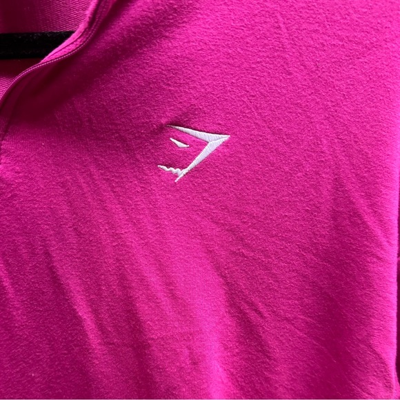 GYMSHARK | Size Large Crop Sweatshirt / QuarterZip | Pink | Excellent Condition! - Picture 4 of 5